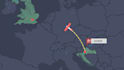 create a travel route map animation