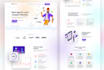 create creative landing page ui ux design