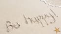 write any message or name on a tropical beach sand