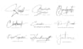 create handwriting, signature, cursive logo
