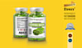 do supplement label design and product box packaging die line