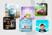 design attractive social media posts, banners and ads