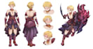 draw character sheet design in anime and manga style