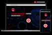 create a beautiful online radio website with video bg