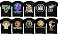 create unique bitcoin tshirt design