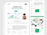 design saas landing page, website template, website mockup, and figma website