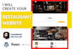 design a restaurant website with wordpress, online food order system
