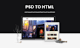 convert figma to html, xd to html, psd to html, responsive bootstrap website