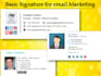 design an animated HTML email signature for you