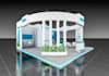 create exhibition stand design 3d rendering
