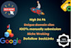 do 55 web directory submission dofollow backlinks manually