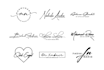 design signature, handwritten, cursive, scripted, handwriting, typography logo