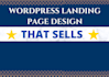 create your wordpress landing page or home page