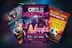 design event, party, club flyers and posters