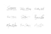 design cursive, scripted, handwriting,  signature logo