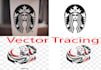 vector tracing your low quality logo or image