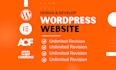 design and develop a professional wordpress website