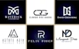 design a luxury monogram, initial letter mark and brand identity logo