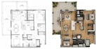 turn the drawing into a 3d floor plan in 1 hour