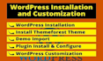 install wordpress theme customization, demo import and bugs fixing with migrate