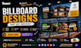 design banner, signage, billboards and graphic design