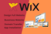 do professional full wix website design or redesign