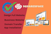 design or redesign squarespace website for ecommerce website