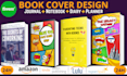 create kdp book cover, professional low content book cover