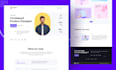 personal portfolio website landing page ui ux design