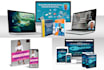 design digital product mockup, 3d ecover bundle