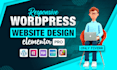 build responsive wordpress website design with elementor pro
