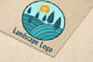 professional modern landscape and agriculture logo design