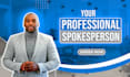 record an male spokesperson video with a green screen