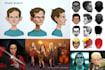 design a professional cartoon character