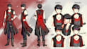 illustrate anime character sheet in best detail