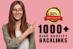 build white hat high quality contextual dofollow seo backlinks