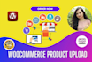 upload woocommerce product and shopify product