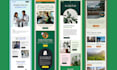 design editable hubspot email template and landing page