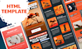 create responsive HTML email templates for mailchimp, klaviyo and hubspot