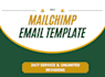 design your email template and setup your mailchimp campaign