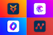 design a minimalist modern app icon logo for ios and android app