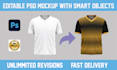 create PSD mockup with smart objects
