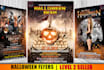 design modern spookly halloween party event flyer poster