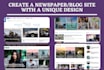 create a wordpress newspaper or blog website with newspaper theme