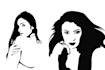 create custom stencil silhouette portrait from your photo