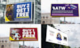 design billboard, yard sign, signage and signboard