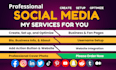 create, set up, and professionally optimize social media business accounts