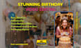create a movie style happy birthday intro with slideshow