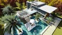 modern landscape design and modeling