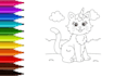 make coloring page video for youtube kids